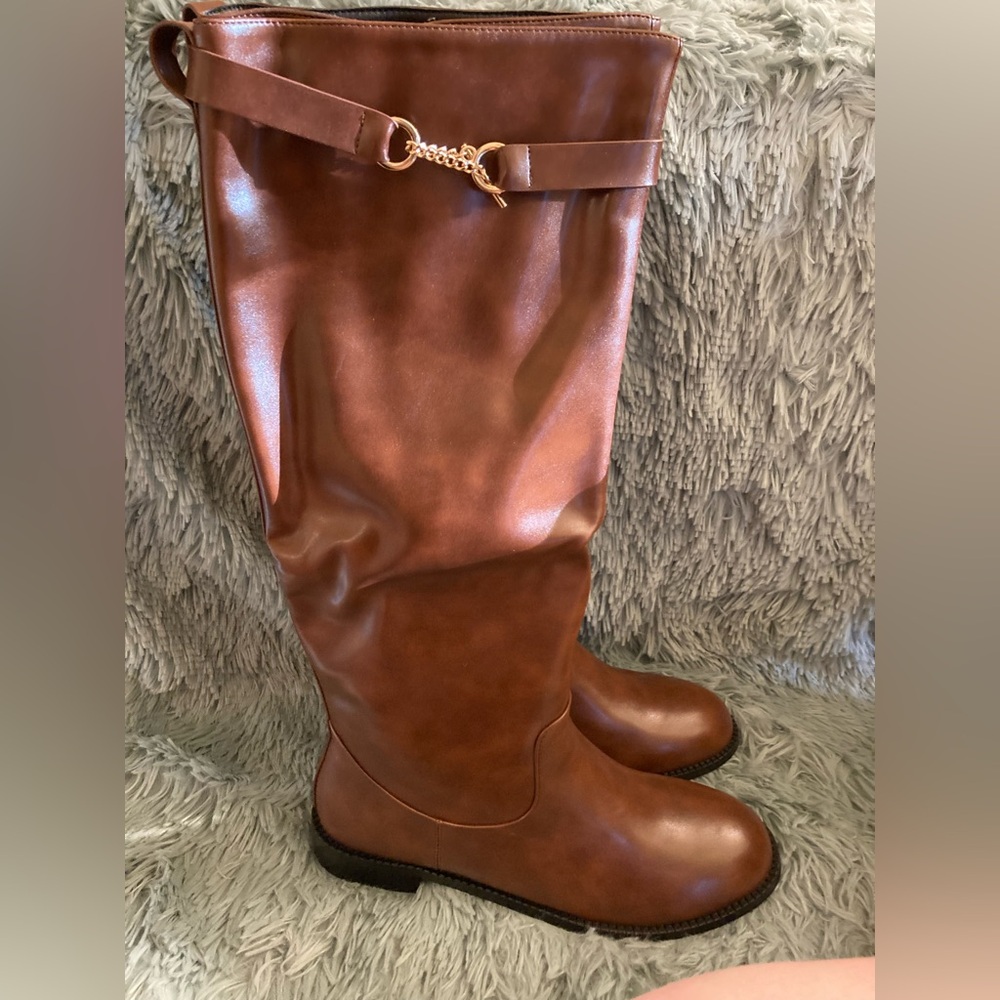 NWB Elegant Brown Tall Boots, size 10